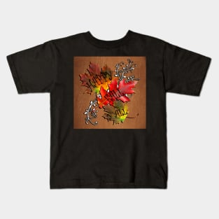 Fall Quote, Happy Fall Y'all! Beautiful Autumn Colors in this design: Home Decor & Gifts Kids T-Shirt